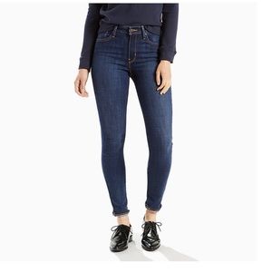 Levi high rise skinny jeans